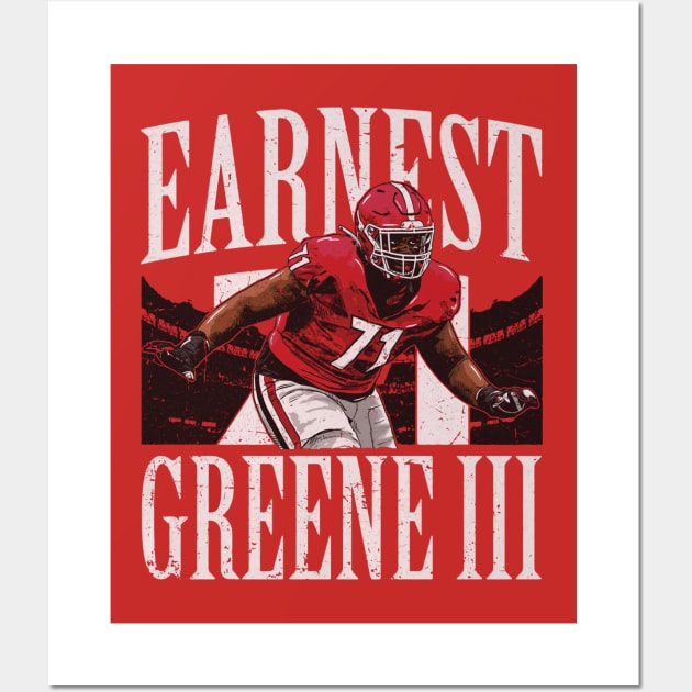 Earnest Greene III College Player Name Wall Art by ClarityMacaws